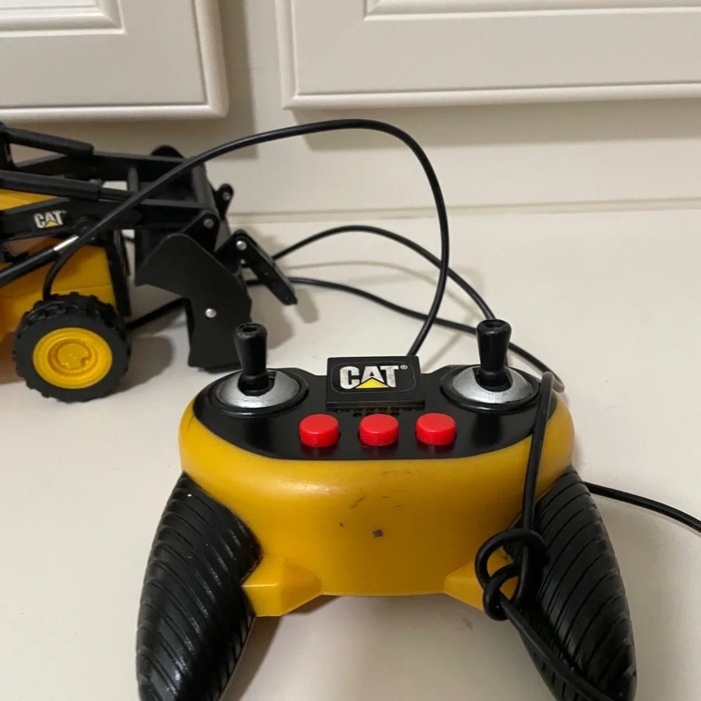 Yellow Remote Control Backhoe Loader Toy for Kids
